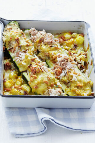 Zucchini mit Thunfisch-Reis Zucchini mit Thunfisch-Reis