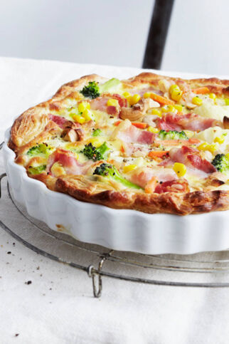 Gemüsekuchen mit Cashewkernen