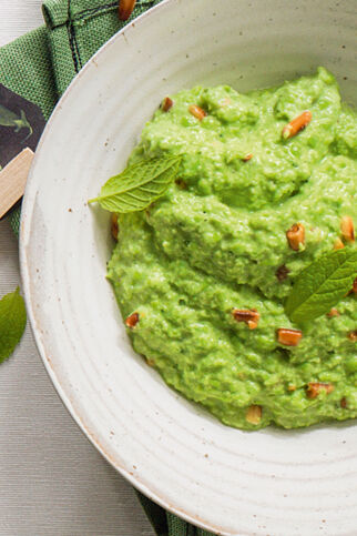 Erbsenpüree mit Minze Erbsenpüree mit Minze