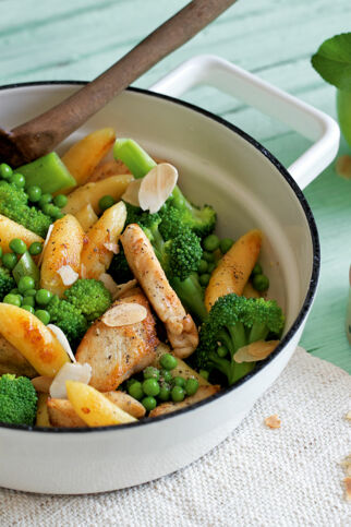 Grüne Schupfnudel-Hähnchen-Pfanne Grüne Schupfnudel-Hähnchen-Pfanne