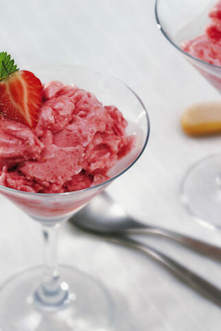 Erdbeersorbet