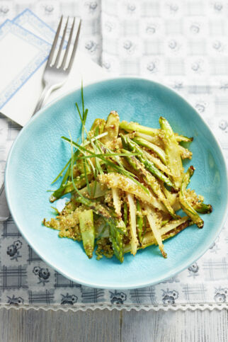 Gebratener Spargel mit Quinoa