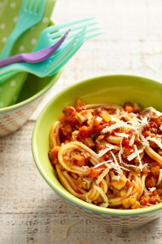 Spaghetti mit Pilz-Bolognese Spaghetti mit Pilz-Bolognese