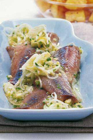 Matjes mit Rettich-Vinaigrette Matjes mit Rettich-Vinaigrette