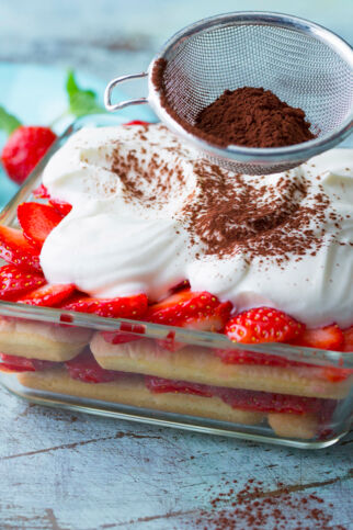 Erdbeer-Tiramisu mit Quark Erdbeer-Tiramisu mit Quark