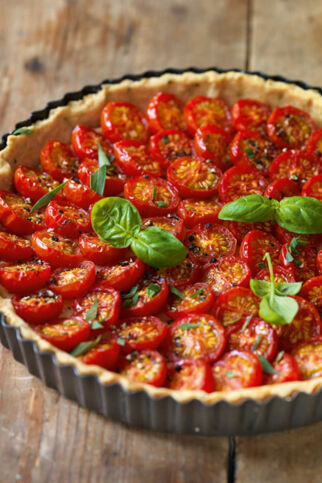 Tomaten-Mandel-Tarte Tomaten-Mandel-Tarte