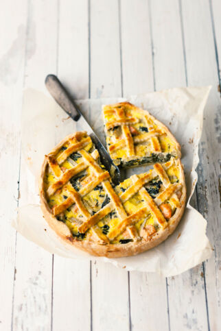 Quiche de blettes au saumon - Mangold-Lachs-Quiche