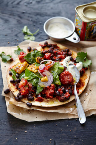 Bohnen-Tostadas Bohnen-Tostadas