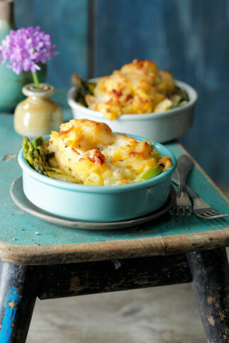 Kartoffel-Spargel-Gratin