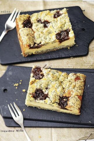 Apfel-Käsekuchen mit Mohnstreuseln Apfel-Käsekuchen mit Mohnstreuseln