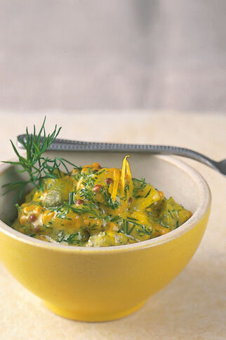 Senfsauce mit Dill und Gewürzgurke Senfsauce mit Dill und Gewürzgurke