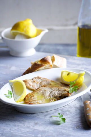 Kalbsschnitzel in Zitronensauce Kalbsschnitzel in Zitronensauce
