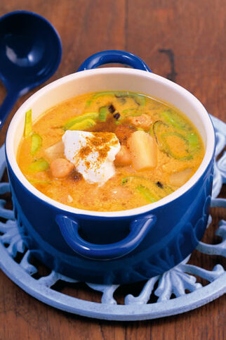 Ananas-Kichererbsen-Suppe Ananas-Kichererbsen-Suppe