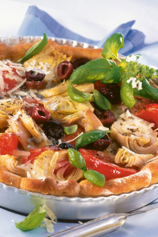 Pizza mit Artischocken