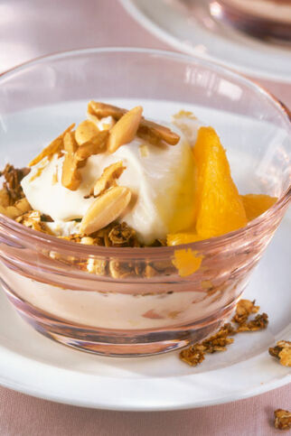 Knuspriger Orangenquark Knuspriger Orangenquark