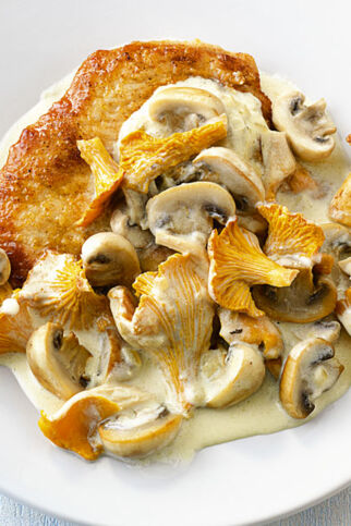 Jägerschnitzel mit Pilzen Jägerschnitzel mit Pilzen