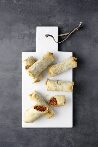 Börekröllchen mit Lammhack Börekröllchen mit Lammhack