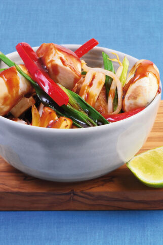 Süßsaures Wok-Hähnchen