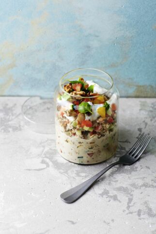 Overnight Oats mit Gemüse Overnight Oats mit Gemüse