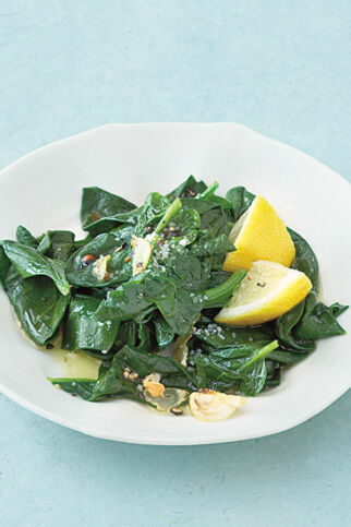 Spinat mit Knoblauch Spinat mit Knoblauch