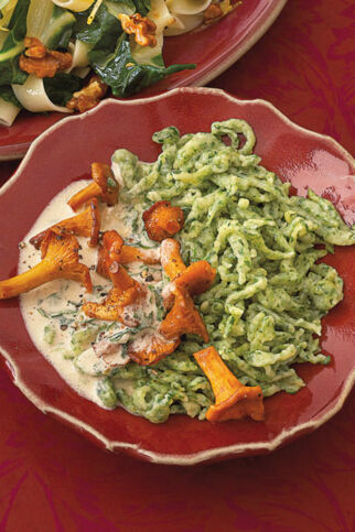 Spätzle mit Pilzragout