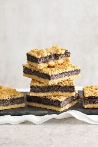 Mohn-Ingwer-Kuchen mit Streuseln Mohn-Ingwer-Kuchen mit Streuseln