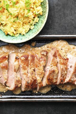 Steaks in Erdnuss-Sauce Steaks in Erdnuss-Sauce