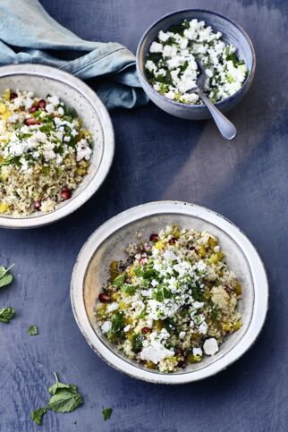 Couscous Salat mit Granatapfel Couscous Salat mit Granatapfel