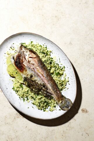 Gegrillte Forelle mit Petersilien-Couscous Gegrillte Forelle mit Petersilien-Couscous