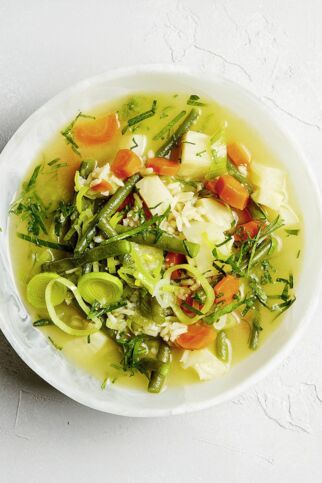 Gemüsesuppe mit Reis Gemüsesuppe mit Reis