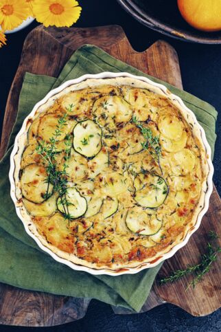 Zucchini-Kartoffel-Quiche Zucchini-Kartoffel-Quiche
