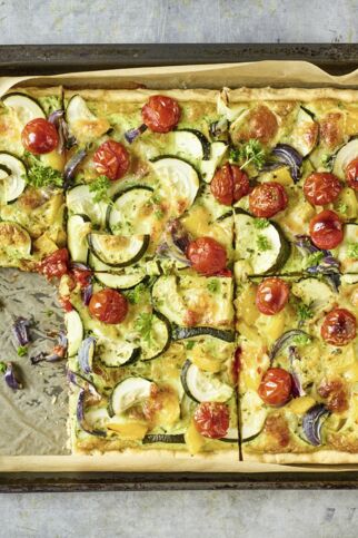 Gemüse-Kräuter-Tarte