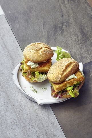 Knuspriger Tofuburger Knuspriger Tofuburger