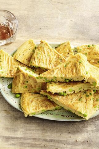 Erbsen-Spaghetti-Frittata Erbsen-Spaghetti-Frittata