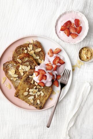 French Toast mit Erdbeerquark French Toast mit Erdbeerquark