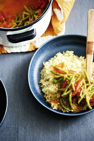 Grüne Bohnen mit Tomate Grüne Bohnen mit Tomate