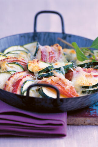 Zucchini-Apfel-Gratin Zucchini-Apfel-Gratin