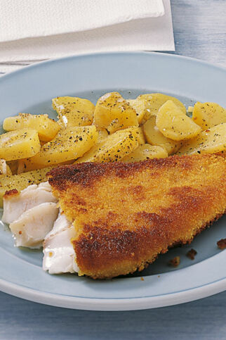 Panierte Rotbarschfilets Panierte Rotbarschfilets
