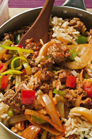 Paprika-Reispfanne Paprika-Reispfanne