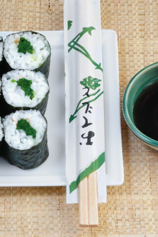 Hoso-Maki mit Spinat Hoso-Maki mit Spinat