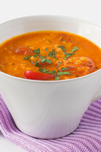 Möhren-Tomaten-Suppe