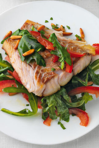 Seelachs mit Rucola Seelachs mit Rucola