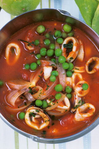 Calamari mit Gemüse