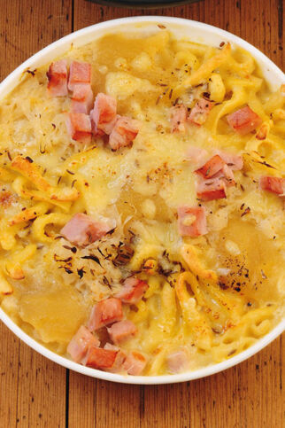Sauerkrautauflauf mit Spätzle