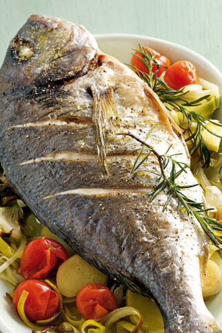 Doraden auf Kartoffel-Lauch-Bett Doraden auf Kartoffel-Lauch-Bett