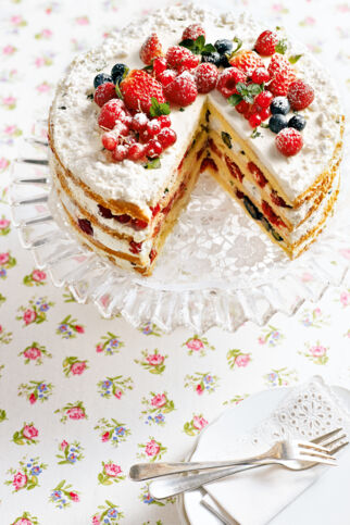Beeren-Minze-Torte Beeren-Minze-Torte
