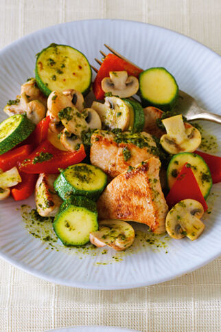 Buntes Putengeschnetzeltes Buntes Putengeschnetzeltes