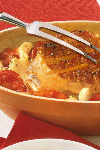 Schweinebraten mit Kruste