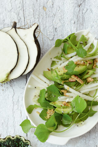 Postelein mit Avocado Postelein mit Avocado