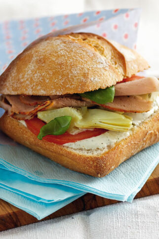 Ciabatta mit Schweinebraten Ciabatta mit Schweinebraten